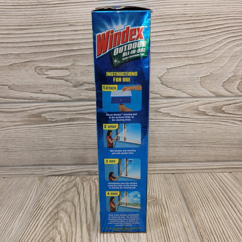 Windex Outdoor All In One Glass Cleaning Tool Telescoping Window Cleaner Sealed‎